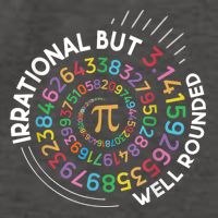 Irrational But Well Rounded Pi Day Math Teacher Student Geek Vector Backpack