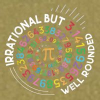 Irrational But Well Rounded Pi Day Math Teacher Student Geek Garment-Dyed Women's Muscle Tee