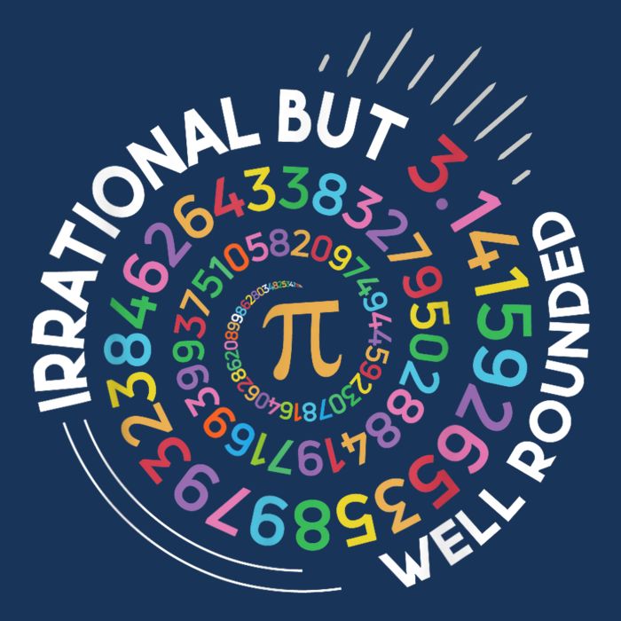 Irrational But Well Rounded Pi Day Math Teacher Student Geek Infant Baby Jersey Bodysuit