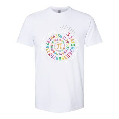 Irrational But Well Rounded Pi Day Math Teacher Student Geek Softstyle® CVC T-Shirt