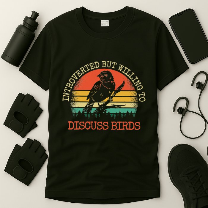 Introverted But Willing To Discuss Birds Gift T-Shirt