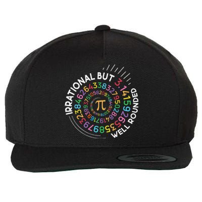 Irrational But Well Rounded Pi Day Math Teacher Student Geek Wool Snapback Cap