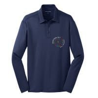 Irrational But Well Rounded Pi Day Math Teacher Student Geek Silk Touch Performance Long Sleeve Polo