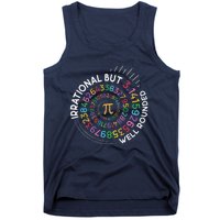 Irrational But Well Rounded Pi Day Math Teacher Student Geek Tank Top