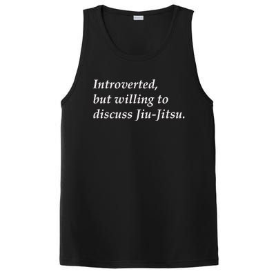 Introverted But Willing To Discuss JiuJitsu PosiCharge Competitor Tank