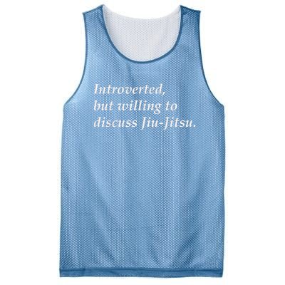 Introverted But Willing To Discuss JiuJitsu Mesh Reversible Basketball Jersey Tank