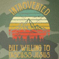 Introverted But Willing To Discuss Jesus Christian Legacy Tie Dye Trucker Hat