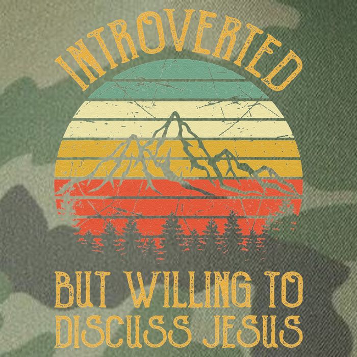 Introverted But Willing To Discuss Jesus Christian Legacy Tie Dye Trucker Hat