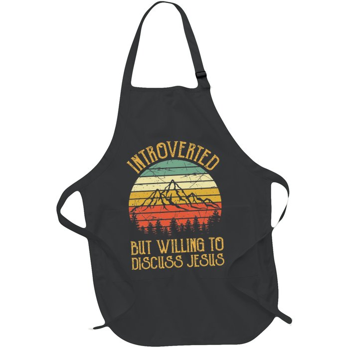 Introverted But Willing To Discuss Jesus Christian Apron