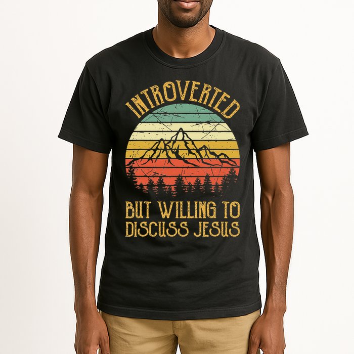 Introverted But Willing To Discuss Jesus Christian Tall T-Shirt