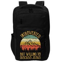 Introverted But Willing To Discuss Jesus Christian Impact Tech Backpack