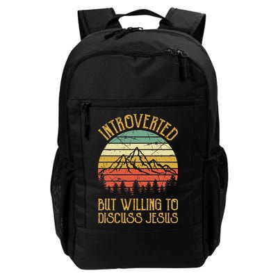 Introverted But Willing To Discuss Jesus Christian Backpack