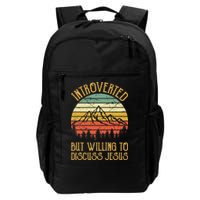 Introverted But Willing To Discuss Jesus Christian Backpack