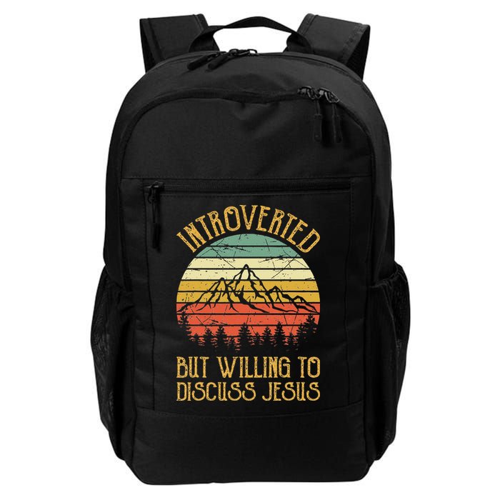 Introverted But Willing To Discuss Jesus Christian Backpack