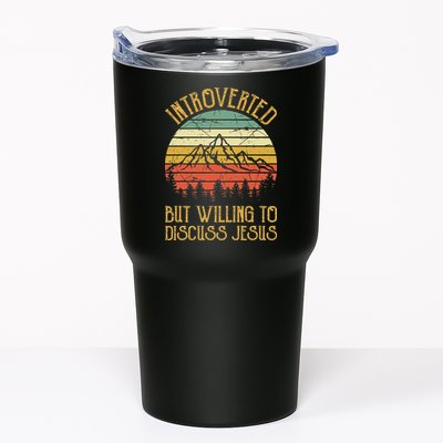 Introverted But Willing To Discuss Jesus Christian Tumbler