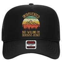 Introverted But Willing To Discuss Jesus Christian Trucker Hat