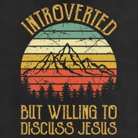 Introverted But Willing To Discuss Jesus Christian Trucker Hat