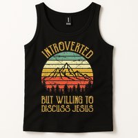 Introverted But Willing To Discuss Jesus Christian Tank Top