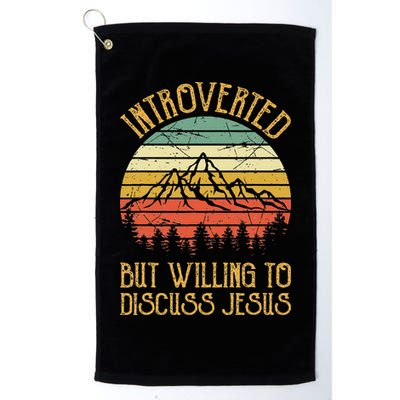 Introverted But Willing To Discuss Jesus Christian Golf Towel