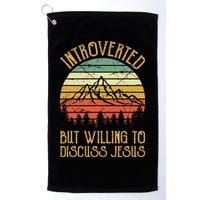 Introverted But Willing To Discuss Jesus Christian Golf Towel