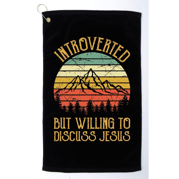 Introverted But Willing To Discuss Jesus Christian Golf Towel