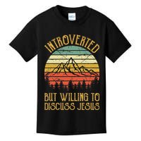 Introverted But Willing To Discuss Jesus Christian Kids T-Shirt
