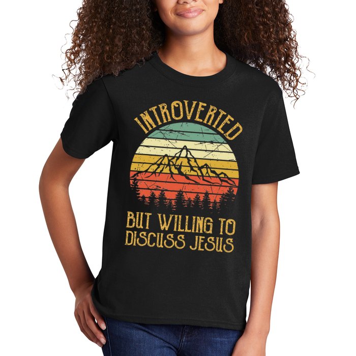 Introverted But Willing To Discuss Jesus Christian Kids T-Shirt