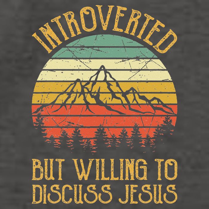 Introverted But Willing To Discuss Jesus Christian Vector Backpack