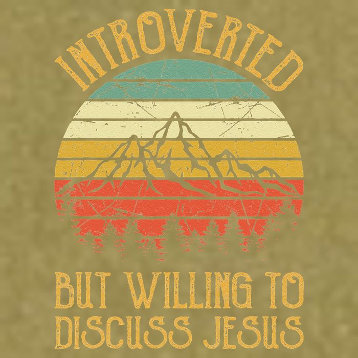 Introverted But Willing To Discuss Jesus Christian Garment-Dyed Women's Muscle Tee