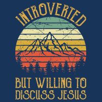 Introverted But Willing To Discuss Jesus Christian Infant Baby Jersey Bodysuit
