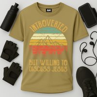 Introverted But Willing To Discuss Jesus Christian Performance Shirt