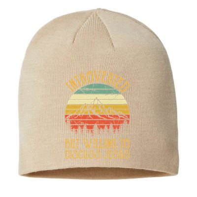 Introverted But Willing To Discuss Jesus Christian Sustainable Beanie