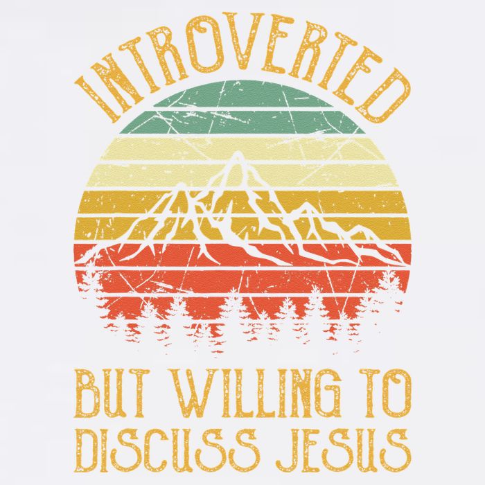 Introverted But Willing To Discuss Jesus Christian Garment-Dyed Sweatshirt