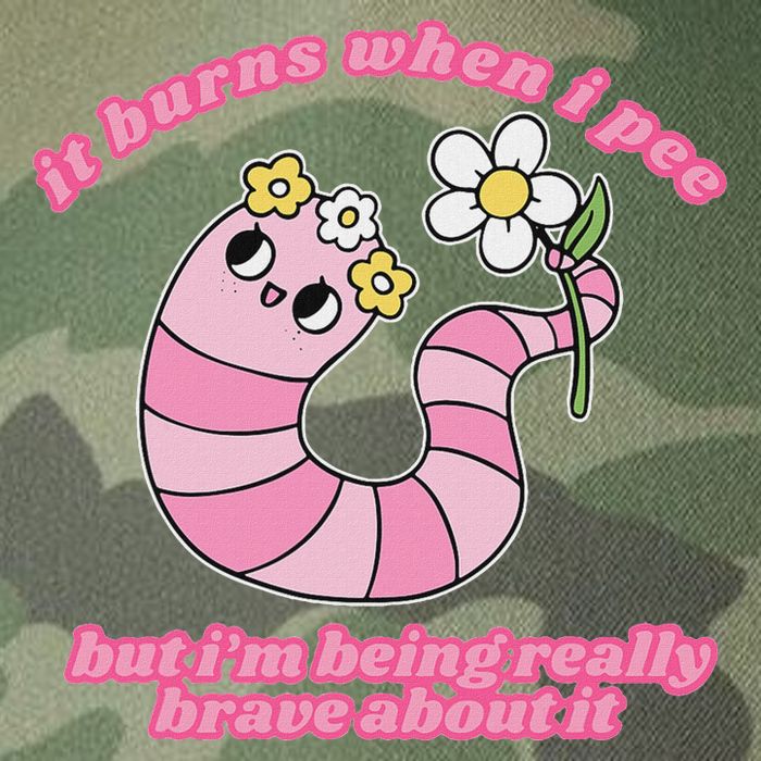 It Burns When I Pee But I'm Being Really Brave About It Legacy Tie Dye Trucker Hat