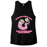 It Burns When I Pee But I'm Being Really Brave About It Ladies PosiCharge Tri-Blend Wicking Tank