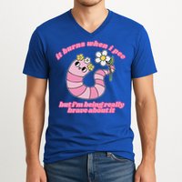 It Burns When I Pee But I'm Being Really Brave About It V-Neck T-Shirt