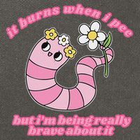 It Burns When I Pee But I'm Being Really Brave About It Cotton Canvas Backpack