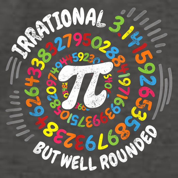 Irrational But Well Rounded 3.14 Pi Day Math Geek Teacher Vector Backpack