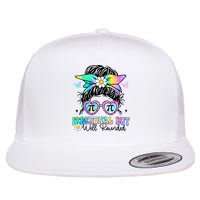 Irrational But Well Rounded Pi Day Math Happy Pi Day Girl Flat Bill Trucker Hat