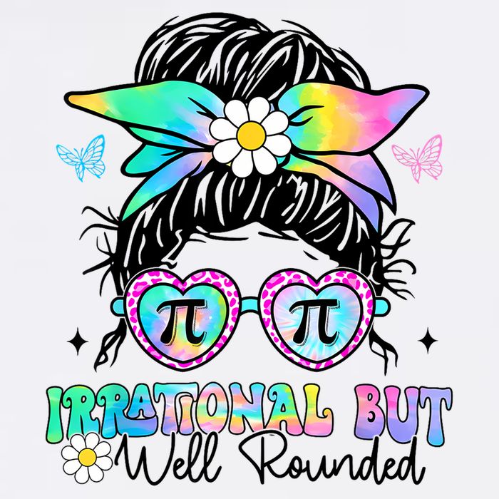 Irrational But Well Rounded Pi Day Math Happy Pi Day Girl Flat Bill Trucker Hat