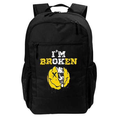 IM Broken Workout Running Invisible Illness Im OK Broken Daily Commute Backpack