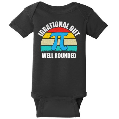 Irrational But Well Rounded Funny Pi Day Baby Bodysuit