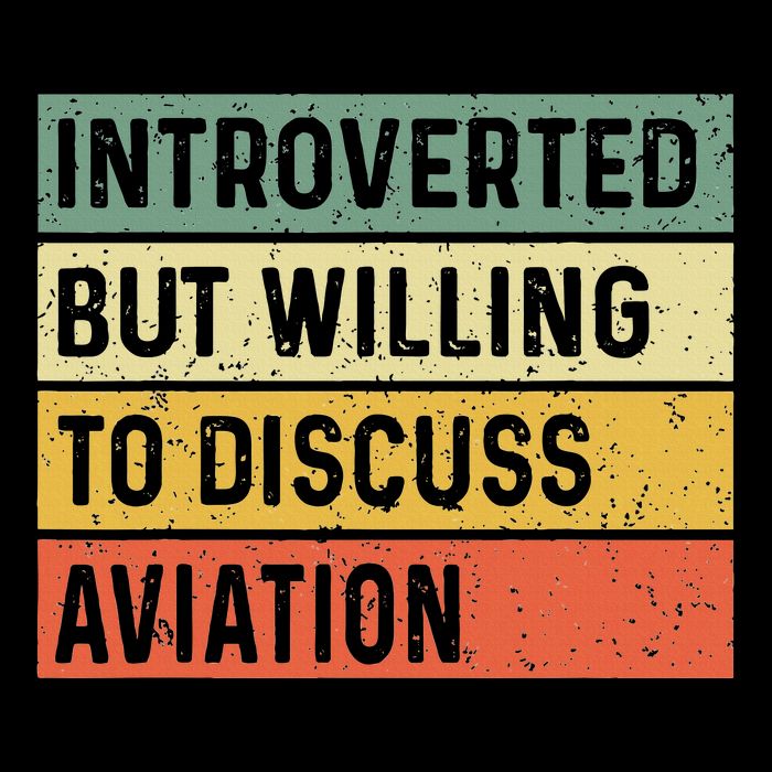 Introverted But Willing To Discuss Aviation Airplane Pilot Mousepad