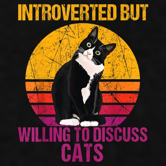 Introverted But Willing To Discuss Cats Ladies PosiCharge Tri-Blend Wicking Tank