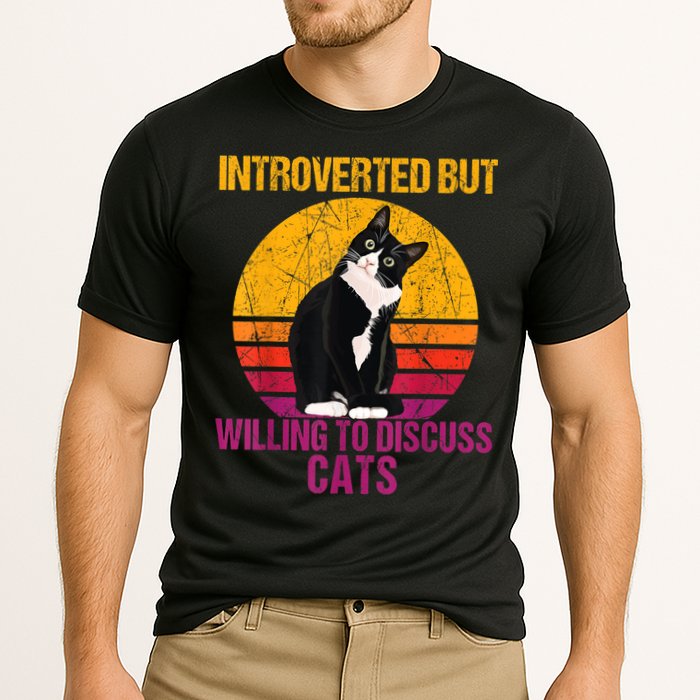 Introverted But Willing To Discuss Cats Performance Shirt