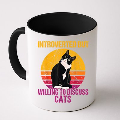 Introverted But Willing To Discuss Cats Mug