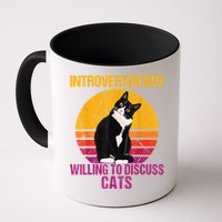 Introverted But Willing To Discuss Cats Mug