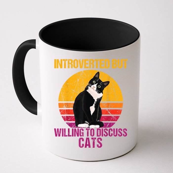 Introverted But Willing To Discuss Cats Mug