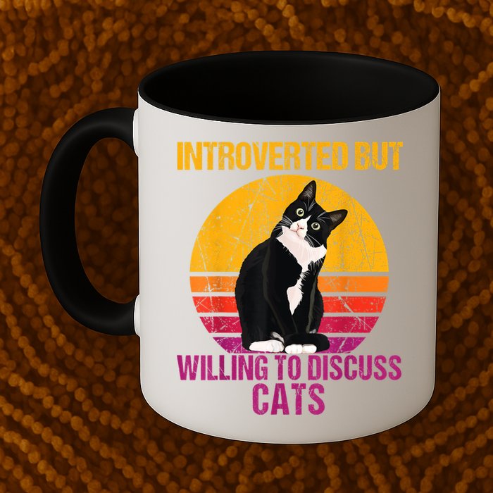 Introverted But Willing To Discuss Cats Mug