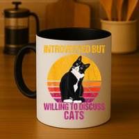 Introverted But Willing To Discuss Cats Mug